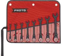 Stanley Proto Industrial JSCVF-8S - Set di 8 chiavi a cricchetto, flessibili, colore: Nero