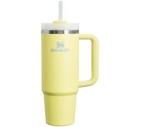 STANLEY Quencher H2.0 - Bicchiere con manico e cannuccia, 850,5 g, coperchio avvitabile a 3 vie, compatibile con portabicchieri da viaggio, tazza termica in acciaio inox, senza BPA, Pomelo