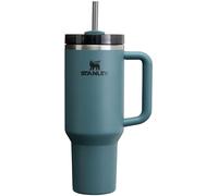 Stanley Quencher H2.0 - Bicchiere con manico e cannuccia, coperchio Flowstate a 3 posizioni, compatibile con i viaggi, tazza isolata in acciaio inox, senza BPA, abete blu