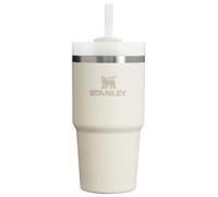 STANLEY Quencher H2.0 FlowState - Bicchiere termico sottovuoto in acciaio inox con coperchio e cannuccia, per acqua, tè freddo o caffè, frullati e altro, crema 2.0, 590 ml