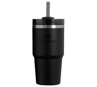 STANLEY Quencher H2.0 FlowState - Bicchiere termico sottovuoto in acciaio inox con coperchio e cannuccia, per acqua, tè freddo o caffè, frullati e altro, nero, 2.0, 590 ml