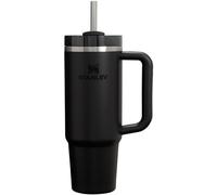 STANLEY Quencher H2.0 FlowState - Bicchiere termico sottovuoto in acciaio inox con coperchio e cannuccia, per acqua, tè freddo o caffè, frullati e altro, nero, 2.0, 850,5 g