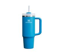 STANLEY 1913 Quencher H2.0 Flowstate Borraccia Con Cannuccia 0.89L - Freddo Per 9 Ore - Con Ghiaccio Per 40 Ore - Senza BPA - Tazza Termica Con Manico - Azure