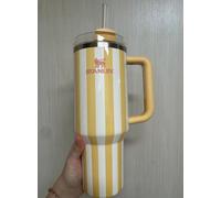 Stanley Quencher H2.0 FlowState Tumbler ButterStripe Oasis Collection 40 oz...