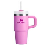 Stanley Quencher H2.0 Tazza con manico e cannuccia, 0,4 l, coperchio FlowState™ a 3 posizioni, compatibile con portabicchieri da viaggio, in acciaio inox isolato, senza BPA, peonia colorata