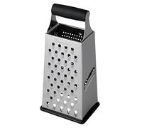 Stanley Rogers Grattugia Quadrata in Acciaio Inox - Grattugia Grossa, Fine, Raspa e Affettatrice - Perfetto per Formaggio, Parmigiano e Verdure - Fondo Antiscivolo - Circa 11,5 cm