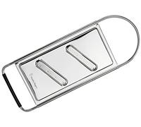 STANLEY ROGERS - Grattugia verdura a dischetti con piedini antiscivolo, acciaio inox e silicone, 28.7 x 11.5 x 0.5 cm, lame extra affilate, (colore: argento e nero), quantità 1 pezzo.