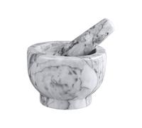 STANLEY ROGERS - Mortaio con pestello in marmo di alta qualità, Ø12,5x9cm, design elegante, (colore: grigio), quantità: 1 pezzo