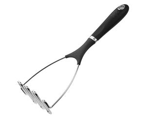 STANLEY ROGERS - Schiaccia patate in Nylon e Acciaio Inox con manico ergonomico Soft touch, 30,5 x 10,5 x 7,5 cm, (colore: nero/argento), quantità: 1 pezzo.