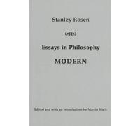 Stanley Rosen Martin Black Essays in Philosophy: Modern (Copertina rigida)