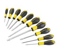 STANLEY - Serie 10 Giraviti Linea Essential Misure E Impronte Assortiti Con Manico In Tpr