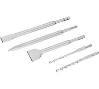 Stanley Set scalpelli STA54400-XJ - 3 scalpelli + 2 punte SDS-Plus - Alta qualità