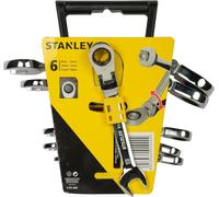 STANLEY Set 6 Chiavi Reversibile e Snodato Cricchetto
