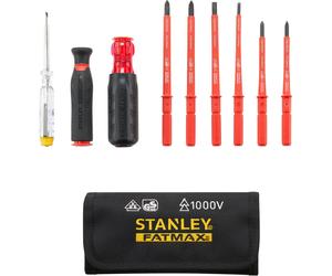 STANLEY Set di cacciaviti multi-punta FatMax® 1.000 V, 10 pz.