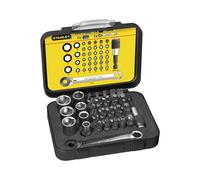 Stanley Set Di Chiavi A Bussola E Bit Metrici 39 Pezzi Con Manico STA113907