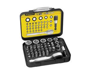 Stanley Set Di Chiavi A Bussola Metriche Con Cricchetto E Bit 39 Pezzi STA113906