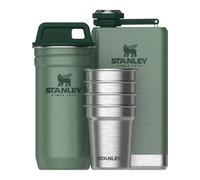 Stanley - Set di flange e vetri - The Pre-Party Shotglass + Flask Set Hammertone Green - Kaki