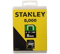 STANLEY, Set di graffette robuste tipo G, 8 mm, 5000 pz.1. 1-TRA705-5T | Struttura zincata resistente alla corrosione, compatibile con le graffatrici Stanley