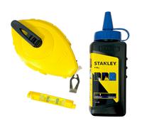 STANLEY set gesso blu gesso cordino + cordino da muratore 30M + livella