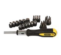 Giravite porta inserti a cricchetto con inserti e bussole set 29 pezzi 0-54-925