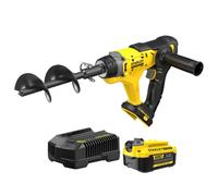 STANLEY SFMCGA75M1-QW Trivella a batteria 18V con batteria 4 Ah e caricabatterie