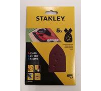 Stanley Fogli abrasivi STA31024-XJ - 5 fogli, grana mista