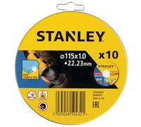 STANLEY STA38252-XJ Dischi da Taglio per Metallo in Scatola di Latta 115 mm x 1 mm, 10 Pezzi