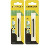 STANLEY STA53237-QZ Punta per vetro e ceramica 6 mm. (Confezione da 2)