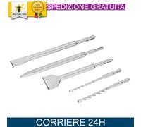 STANLEY STA54400-XJ Set Scalpelli e Punte SDS-Plus per Trapano 5 Pezzi