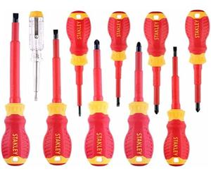 Stanley STHT60032-0 Set 9 Giraviti Lama Isolata VDE Con Tester