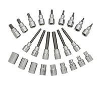 Stanley STMT1-74176 Modulo Inserti Torx a Bussola, 1/2", 24 Pezzi, per Carrello da Officina, Giallo/Nero