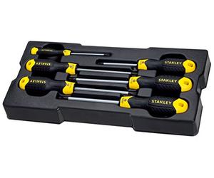 STANLEY STMT1-74182 Modulo 6 Giraviti Cushion Grip Torx per Carrello da Officina, Nero/Giallo, taglia unica
