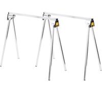 Set 2 Cavalletti pieghevoli in metallo Stanley 85,5x73,6x42,4 cm da Lavoro