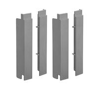 STANLEY STST826111-1 Set 4 Tappi di Chiusura per Binari Track Wall, Grigio