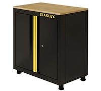 STANLEY STST97595-1 Armadio Basso a 2 Ante con Piedini, Nero, 83.5 x 22.5 x 83 cm