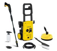 Stanley SXPW17P Idropulitrice ad Alta Pressione | 1700 W, 130 bar, 450 l/h, Con Lavapavimenti e Spazzola Fissa, Per Auto ed Esterni Casa