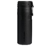 The IceFlow™ Bottle Twist Flip 0.47L / 16oz | Black 2.0 | Cold for 8 Hours | Iced for 40hrs | Dishwasher Safe | Recycled Stainless Steel | BPA Free | Double Wall Vacuum Insulation