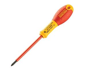 Stanley Tools - Cacciavite isolato FatMax® VDE Punta Pozidriv PZ1 x 100mm