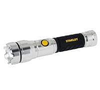 STANLEY Torcia a mano ricaricabile, 500 lumen, corpo in alluminio leggero, grado di protezione IP44, adatta per l'uso in vari ambienti.