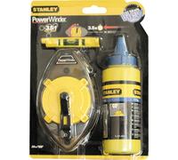 Stanley Powerwinder Tracciatore 30 metri con polvere blu e livellina 0-47-465