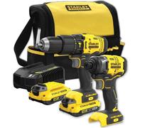 Stanley Trapano a Percussione a Batteria 18 Volt con Accessori e Borsa - SFMCK465D2S