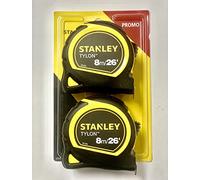 Stanley Tylon - Metro a nastro, 8 m, confezione da 2