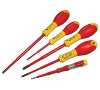 Gioco di 5 cacciaviti - Stanley Fatmax - XTHT0-62692 - Slim Isolato 1000V - Elettricista + Phillips + Tester