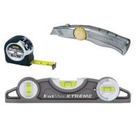 Stanley XTHT1-72753 - Set Extrem composto da cutter, livella a bolla d'aria torpedo e metro