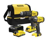 Stanley Trapano a Percussione a Batteria 18 Volt con Accessori e Borsa - SFMCK465D2S