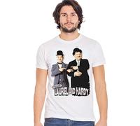 Stanlio e Olio The Best 18-81-7 T-Shirt Urban Men Uomo 100% Cotone Fiammato BS (as6, Alpha, x_l, Regular, Regular, White, XL)