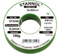 Stannol 573252 Filo Saldante Sn99Cu1 KS115 3.0% 0.7mm 100g