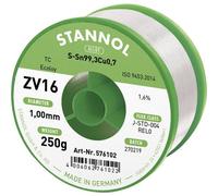 Stannol 576102 ZV16 Stagno senza piombo senza piombo Sn99,3Cu0,7 REL0 250 g 1 m