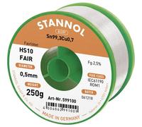 Stannol 599100 HS10-Fair Stagno per saldatura Bobina Sn99,3Cu0,7 ROM1 250 g 0.5