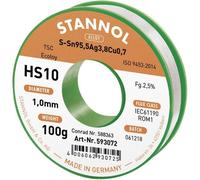 Stannol 631902 Filo saldatura senza piombo HS10 2510 Bobina 100 g